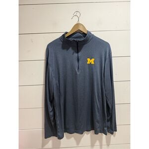 Men’s Michigan Wolverines Quarter Zip Pullover XL